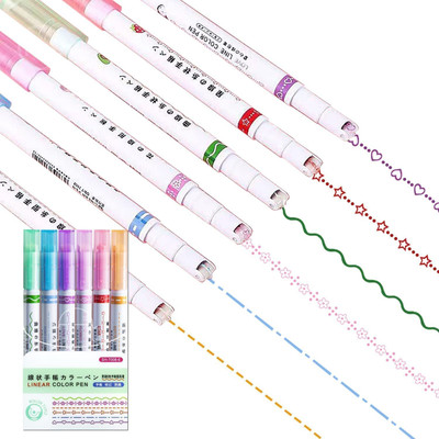 KGBTREADS 6 in 1 drawing liner pen Ball Pen(Ink Color - Multicolor)