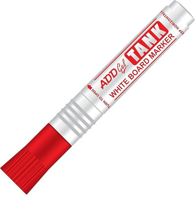 Add Gel ADD Gel TANK WHITEBOARD MARKER 10 PCS BOX (Black) BROAD JAPANESE TIP Nib Sketch Pen(Red)