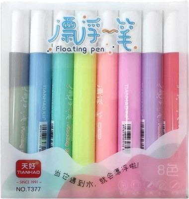 SANYA TRADERS 1 Bold Nib Sketch Pens  with Washable Ink(Set of 8, Multicolor)