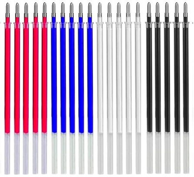 Gemsy Heat erasable pen for fabric Ballpoint Nib Sketch Pens  with Washable Ink(Set of 20, Multicolor)