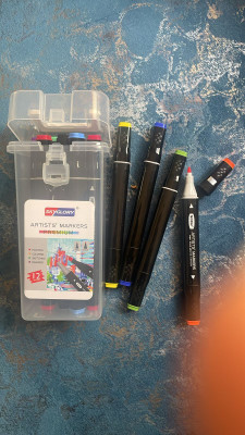 Aastha Classic Fine Nib Sketch Pens(Set of 12, Multicolor)
