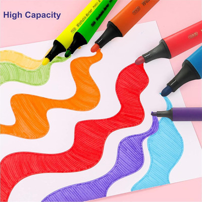 Pulsbery 24 pcs color sketch colors for kids Nib Sketch Pens  with Washable Ink(Set of 24, 24 Pcs color kit)