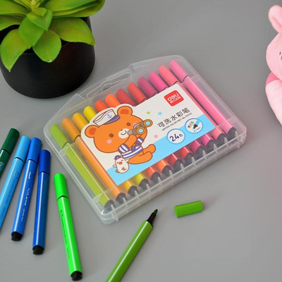 Pulsbery sketch colors for kids sketch colors for kids Nib Sketch Pens  with Washable Ink(Set of 1, 24 colors)
