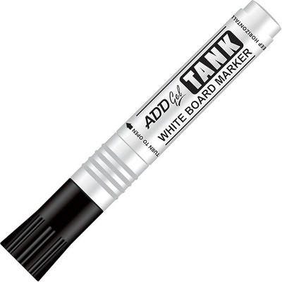 Add Gel ADD Gel TANK WHITEBOARD MARKER 10 PCS BOX (Black) BROAD JAPANESE TIP Nib Sketch Pen(Black)