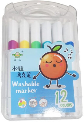 GLAZU Pen Sketch Pen Nib Sketch Pens(Set of 12, Multicolor)