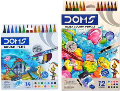 DOMS Brush Pen Sketch Nib Nib Sketch Pen(Multicolor)