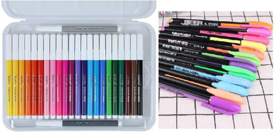DOMS Art Set Push Resistance Nib Sketch Pens(Set of 1, Multicolor)