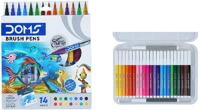 DOMS Aqua Non Toxic Nib Sketch Pen(Multicolor)