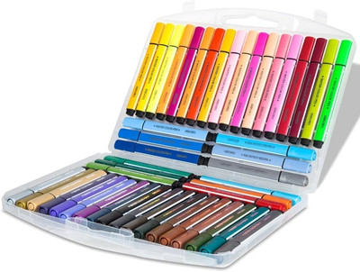 ARNIYAVALA Sketch Pens Set Kids Artists meduim tip round Nib Nib Sketch Pen(Multicolor)