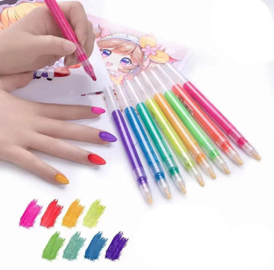 Ample Wings nail art clad Nib Sketch Pen(Multicolor)