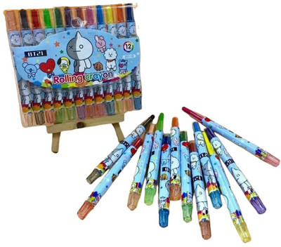 Timbktoo bts rolling crayons pack of 1 tip Nib Sketch Pen(Multicolor)