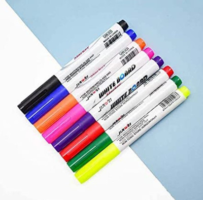 THE ABSOLUTE CART Magic Water Painting Erasable Markers Floating Pens (Set of 8, Multicolor) Fine ,Soft Nib Nib Sketch Pen(Multicolor)