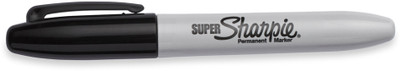 Sharpie Super Permanent Markers Fine point Nib Sketch Pens(Set of 3, Black)