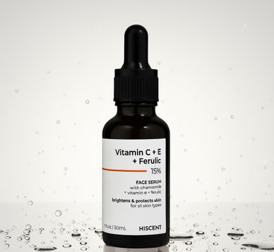 Hiscent Ultra Glow Vitamin C Serum with E and Ferulic Acid for Soft, Smooth and Radiant Skin(30 ml)