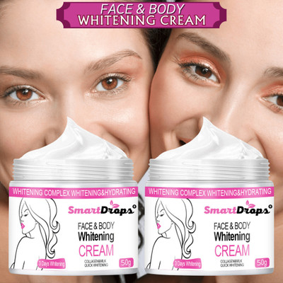 smartdrops Soft Whitening Cream for Face & Body | Refreshes Dull Skin | Suitable for Daily Use(100 g)