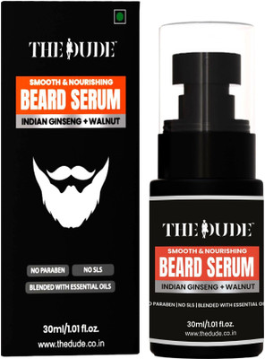 THE DUDE Smooth & Nourishing Indian Beard Serum with Indian Ginseng & Walnut For Shine Skin(30 ml)