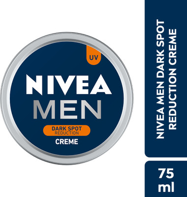 Nivea Men Creme, Dark Spot Reduction, Non Greasy Moisturizer Face Cream for Men,UV Protect(75 ml)