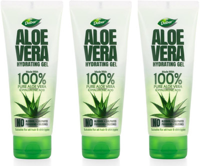 Dabur Pure Aloe Vera Hydrating Gel | Moisturises & Nourishes | Hydrates & Heals Skin(300 ml)