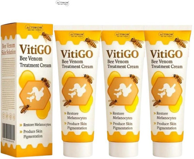 ACTIWOW Vitigo Bee Venom Cream to Improve Skin Tone on Legs 3 Pcs QA1(300 g)