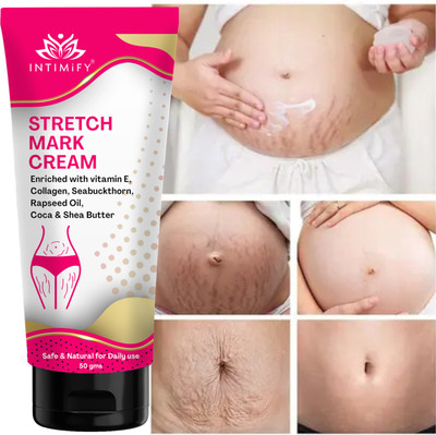 INTIMIFY Anti Stretch Mark Cream, Reduce Pregnancy Stretch Marks & Scars For Women(50 g)