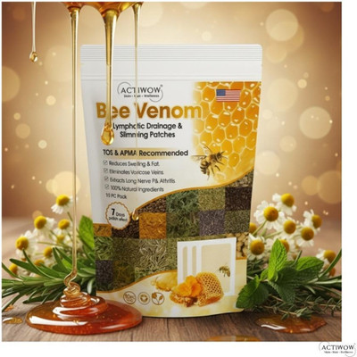 ACTIWOW Bee Venom Foot Patches Discover Gentle Power With Every Patch SKT(100 g)