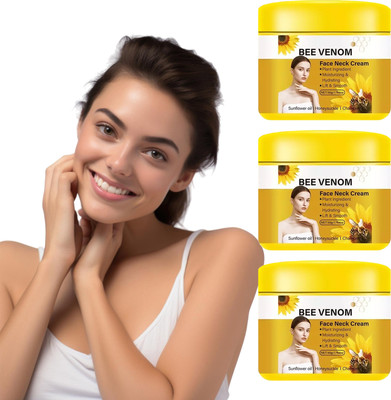 BKF Bee Venom Face & Neck Cream Set of 3 – Hydrate + Firm Skin – 50g(50 g)