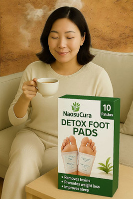 Naosucura Detox Foot Patches for Deep Relaxation and Weight Control – Pack of 10 Pieces(100 g)