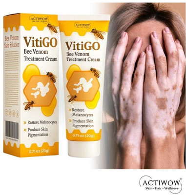 ACTIWOW Vitigo Bee Venom Cream for Lightweight Skin Comfort Cream(100 g)