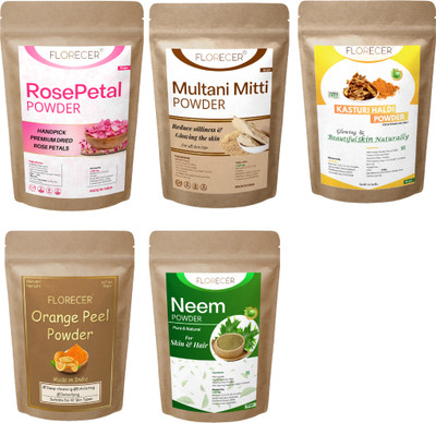 FLORECER Skin And Face Care Combo | Face Pack For Glowing Skin(250 g)