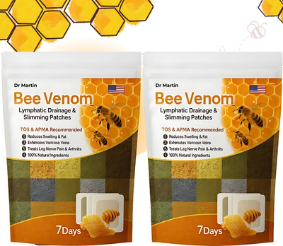Gratus Bee Venom Foot Patches Balance Fluids and Detox Body Waste(200 g)