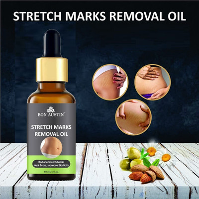 Bon Austin Stretch Marks Removal Oil During Pregancy Pack of 1 of 30 ML(30 ml)