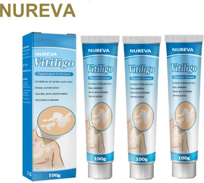 nureva Skin Lightening Vitiligo Cream Herbal Pack of 3(300 g)