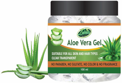 Zubron Organics 100% Pure Aloe Vera Gel - Repairing & Soothing for Face, Body & Hair(100 g)