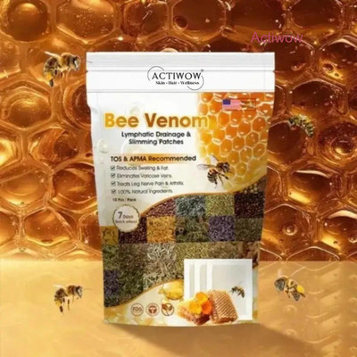 ACTIWOW Bee Venom Foot Patches Skin Rejuvenation Detox(100 g)
