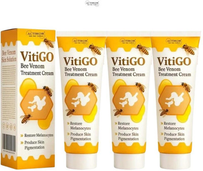 ACTIWOW Vitigo Bee Venom Cream for Softening Elbows & Knees 3 Pcs AW(300 g)