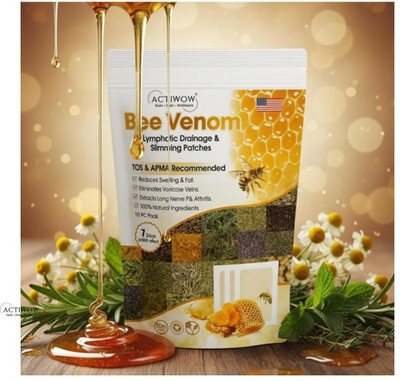 ACTIWOW Bee Venom Foot Patches Sleep and Heal With Bee-Powered Patches SKT(100 g)