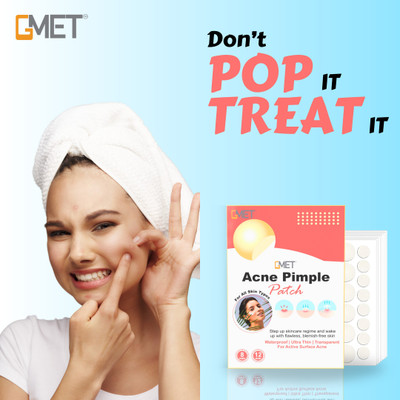 gmet Pimple Acne Patch Hydrocolloid Waterproof Patches Active Surface Acne (36 dots)(50 g)