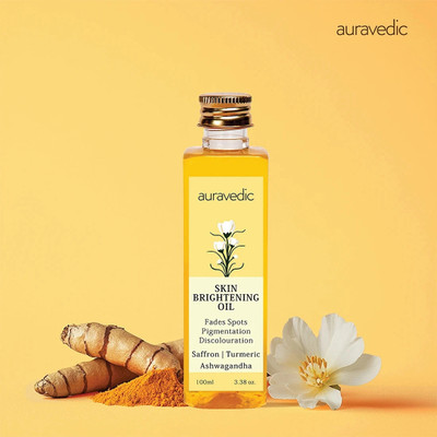 AURAVEDIC Saffron original face oil for glowing skinAshwagandha pigmentation serum(100 ml)