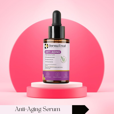 DermaTreat Essentials Anti-Aging & Skin Rejuvenating Face Serum | Boosts Collagen | Paraben-Free | 10ML(10 ml)