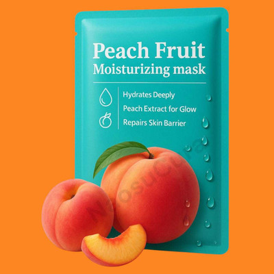 Naosucura Brightening Sheet Mask with Peach for Fresh and Glowing Skin(25 g)