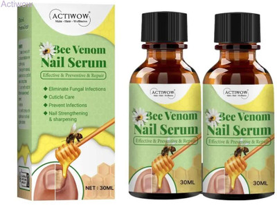 ACTIWOW Bee Venom Nail Serum Intensive Care for Weak, Peeling Nails A001(20 ml)