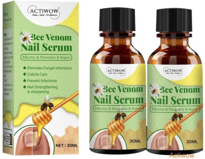 ACTIWOW Bee Venom Nail Serum Power Repair for Weak, Brittle Nails A001(20 ml)