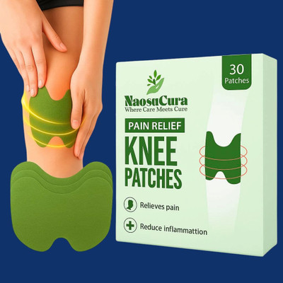 Naosucura Daily Use Herbal Knee Stickers for Stiffness, Soreness and Joint Cramps – 30 Plaster & Patch(30 x 1 Patches)
