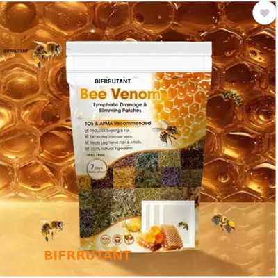 BIFRRUTANT Bee Venom Foot Patches for Natural Detox While Sleeping(100 g)