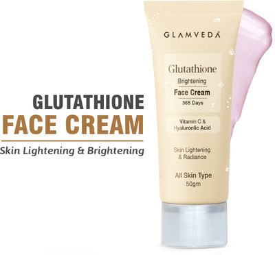 GLAMVEDA Glutathione Brightening Face Cream Reduce Dark spots & Age spots with Vitamin C(50 g)
