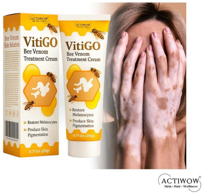 ACTIWOW Vitigo Bee Venom Cream for Redness-Free Glow(100 g)