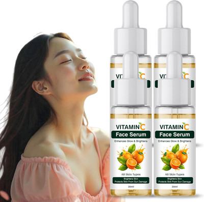 VSK Vitamin C Serum 4PCS Combo – Boosts Glow & Brightens Skin Tone(120 ml)