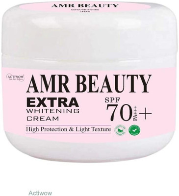 ACTIWOW AMR BEAUTY Extra Whitening Cream for Gentle Brightening and Hydration(50 g)
