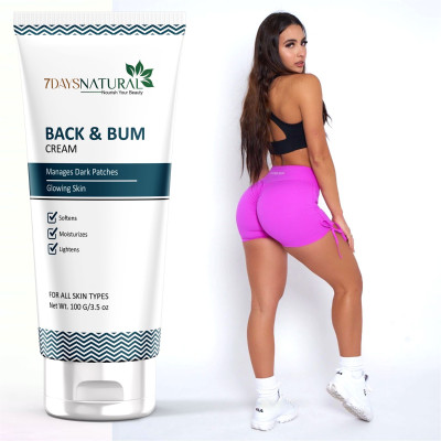 7days natural Back & Bum Lightening whitening for uneven, dark and patchy bum and back(100 g)