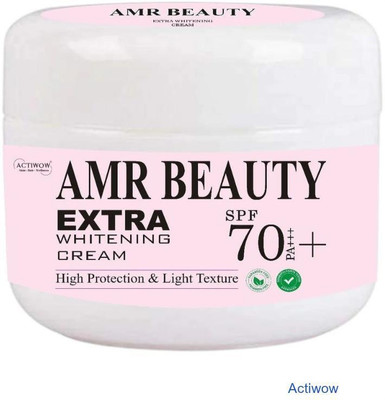 ACTIWOW AMR BEAUTY Extra Whitening Cream to Unveil Smooth Glow(50 g)